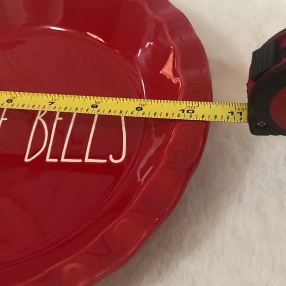 Rae Dunn Jingle Bells Pie Dish - Picture 5 of 6